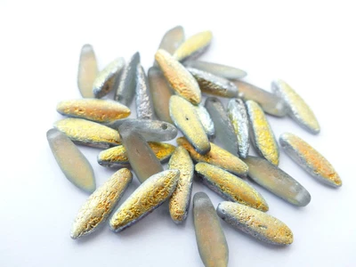 £1.59 • Buy 16mm Czech Glass Pressed Dagger/drop Beads - 16/5mm - Various Colours -20/40pcs 