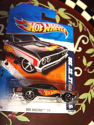 HOT WHEELS  '67 CHEVELLE SS 396  BLACK Chevy HW Racing '11 - #151/244 SEALED • $10.37