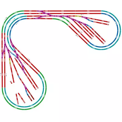 HORNBY R7277 Layouts Made Easy Large Corner Layout Complete Track • £529.99