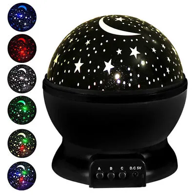 LED USB Star Light Sleep Romantic Starry Night Sky Projector Cosmos Lamp 360° • $8.89