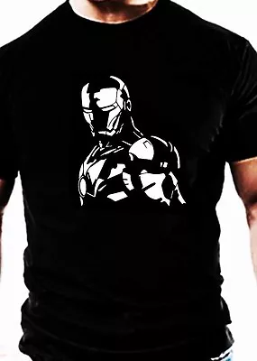 Iron Man Marvel Tv T Shirt Bodybuilding Casual Gym Wear Clothes Top Super Hero • £12.99