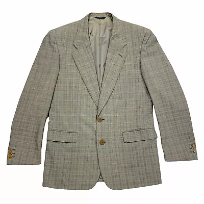 Missoni Uomo Check Blazer Jacket | Vintage High End Luxury Designer Grey VTG • $49.33