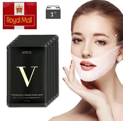 V Line Face Lifting Mask Double Chin Reducer V Shape Slimming Firming Mask Slim • £3.45