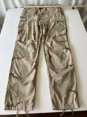 US Military Issue Desert DCU Camo Combat Pants Trousers Sz Large - Extra Long • $24.99