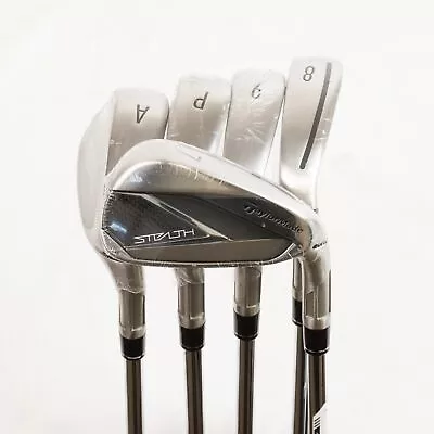 TaylorMade Stealth 7-PW-AW Iron Set / R-handed / Steel Shaft / R-Flex Lot Of 5 • $669.66