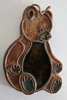 Vintage Victoria Littlejohns Ceramics Bear Stoneware Wall Art Trivet • $21