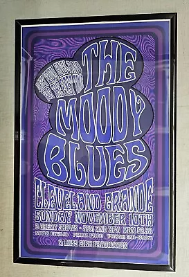 The Moody Blues 1968 Framed Concert Poster Cleveland • $21.99