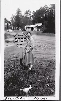 Vintage Photograph Girls Seven Gables Gas Station Signs Portland Oregon Photo • $4