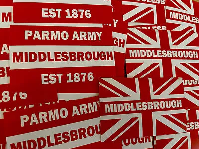 Pack Of 24 X Middlesbrough FC Stickers - Flag Scarf Shirt Badge Print • £2.49