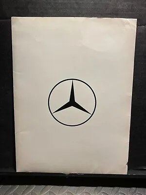 Original Vintage Sales Brochure Folder Mercedes-benz Photos & Info • $10