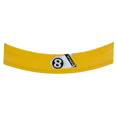 Origin8 Rim Trak Attak Deep-V Gloss Yellow 32 Hole 700C Rim Fixie Track  O8 7 • $49.99