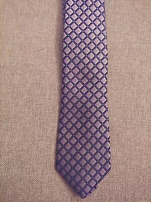 Collection By Michael Strahan 100% Silk Purple Pattern Neck Tie • $10