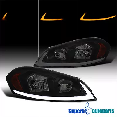 For 06-13 Chevy Impala 06-07 Monte Carlo Smoke Headlights+Switchback LED • $188.98