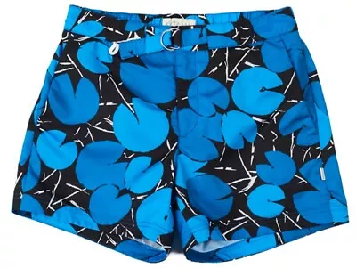 NWT KATAMA Men XL Blue Jack Lily Pad Board Swim Shorts $205 • $87