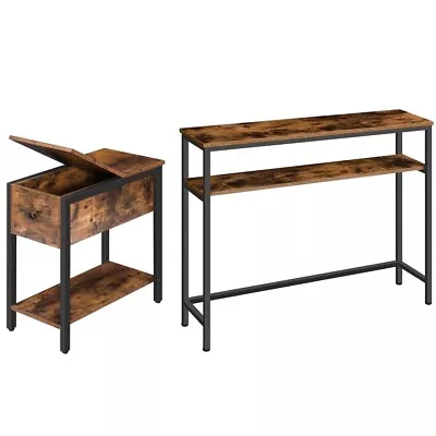 HOOBRO Console Table Hallway Table Sofa Table Bedside Table End Table Nightstand • £35.99