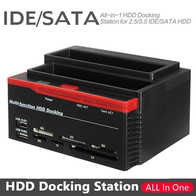 £21.10 • Buy USB 2.0 To IDE/SATA External Hard Drive Docking Station 2 Bay 2.5  3.5  HDD Dock