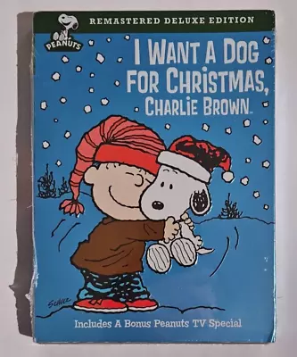 Peanuts I WANT A DOG FOR CHRISTMAS CHARLIE BROWN Remastered DVD NEW Corner Dings • $9.05