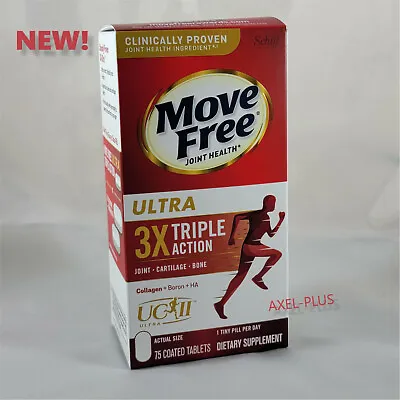 Schiff  Move Free Ultra 3X Triple Action  75 Tablets NEW ! • $28.25