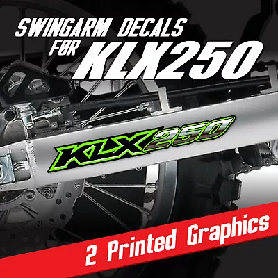 $12.13 • Buy KLX250 Graphics Swingarm Decals Stickers Fits Kawasaki KLX 250 250L