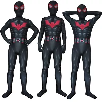 Cosplay Batman Beyond Jumpsuits Superhero Adult Kids Bodysuits Halloween Zentai • £22.80