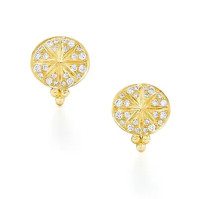 $1799 • Buy Temple St. Clair 18K Yellow Gold Celestial Sorcerer Diamond Stud Earrings