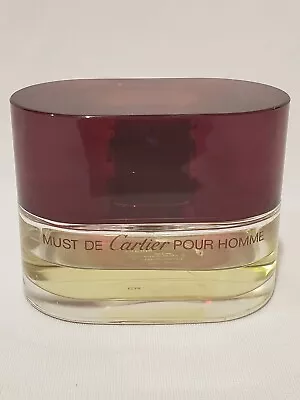 Men's Must De Cartier Pour Homme 3.3 Oz Bottle About Half Full • $75