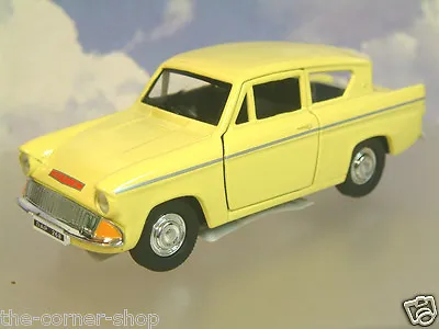 £9.95 • Buy Great Saico 1/32 Diecast Ford Anglia 105e In Yellow With Pull Back Motor 5  Long