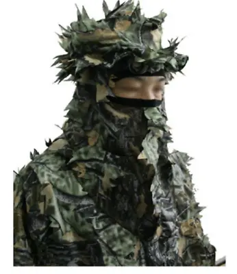 £5.99 • Buy Camouflage Hunting Balaclava 3d Leaf Ghillie Mask New