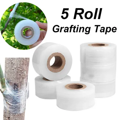 5Roll Parafilm Budding Tape Grafting Tape For Garden Graft Tape 120M Tie Nursery • $4.36