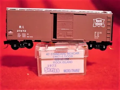 MTL 20058 ROCK ISLAND 40' Box Car (1972 SERIES) #27472 'MINT' N-SCALE • $29.50