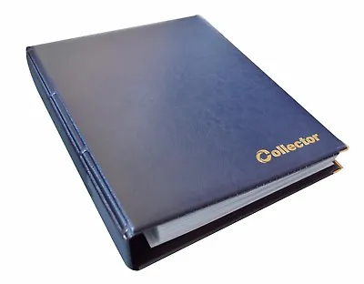 Album For Banknotes Notes Banknote Folder Book With 10 Pages Sleeves Blue • £19.49