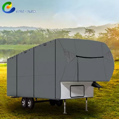 4 Layer 5th Wheel RV Motorhome Trailer Camper Storage Cover 33'-37'FT Waterproof • $176.09