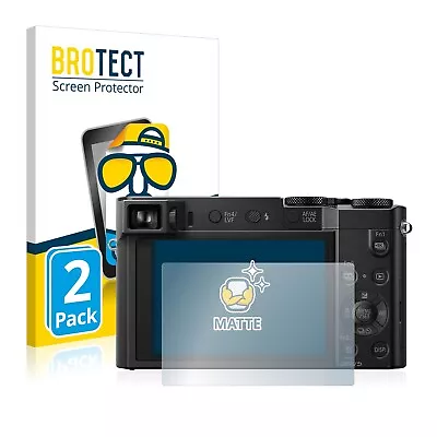 2x Protective Film Reflective For Panasonic Lumix DMC-TZ100 Matte Anti-reflective • £3.42