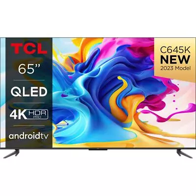 TCL 65C645K 65 Inch QLED 4K Ultra HD Smart TV Bluetooth • £554