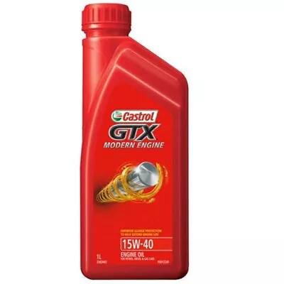 Castrol GTX Modern Engine 15W40 Engine Oil 1L 3383443 • $21.21