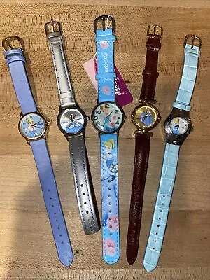 5 Disney CINDERELLA WATCHES - 4 Seiko (SII) Vintage Cinderella Princess & 1 NWT • $41.99