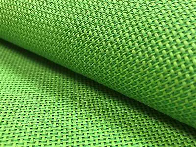 71  Wide Parakeet Green Outdoor Water Resistant Marine Mesh Sling Vinyl Fabric • $36