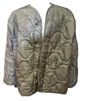 M65 Field Jacket LINER New Foliage Green Quilted Cold Weather XL • $37.50