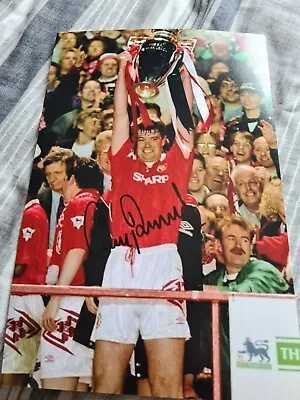 Gary Pallister Man Utd Hand Signed 12 X 8 Photo Manchester United Coa 1 • £11.99