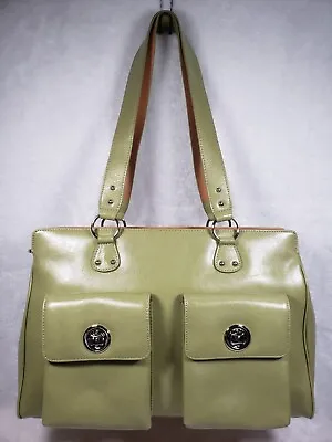 FRANKLIN COVEY SANTA MONICA PISTACHIO GREEN TOTE Organizer BAG PURSE Briefcase • $39.95