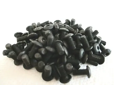 8-32 X 3/8  Button Head Socket Cap Screws Black Alloy Steel 100 Pcs • $10.75