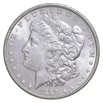 Unc Uncirculated 1889 Morgan Silver Dollar - $1.00 Mint State MS BU • $60.95