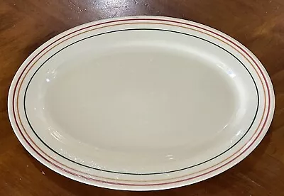 Iroquois Pendleton 13” Oval Platter Syracuse China Restaurant Ware Vtg 40-60s • $25