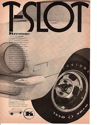 1972 Keystone T-slot Wheel ~ Original Print Ad • $11.95