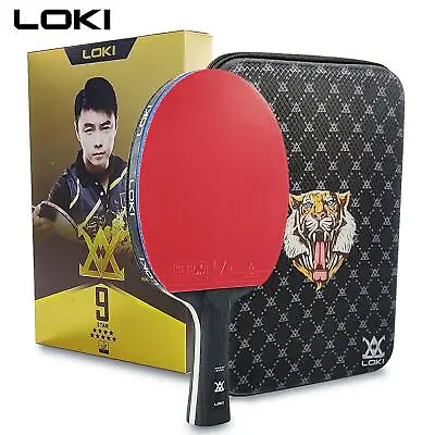 Loki 9 Star Table Tennis Racket Professional 5+2 Carbon Ping Pong Paddle 6/7/8/9 • $58.99