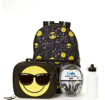 Kids' Fashion Headphone 17  Backpack Set - Smiley • $14.99