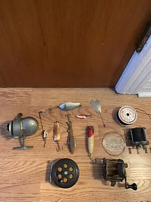 Assorted Vintage Fishing Lot -Reels/Lures/Line • $20