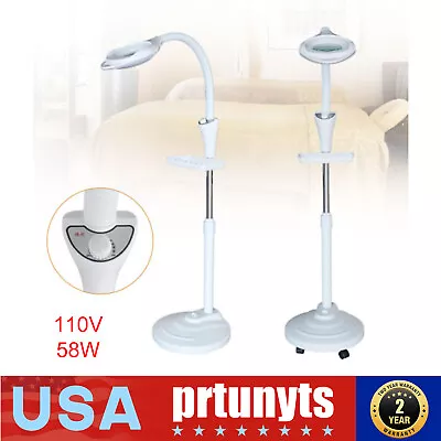 16X LED Floor Stand Facial Magnifying Salon Beauty Light Magnifier Lamp Adjust • $33.25