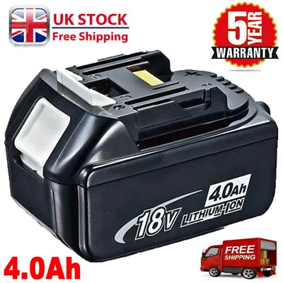 18V For Makita BL1850 18 Volt 4.0Ah LXT400 Li-Ion Cordless Battery BL1860 BL1830 • £17.89