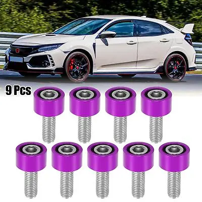 9pcs M8x1.25 Header Manifold Cup Washers Bolts Purple For Honda Civic For Acura • $13.04